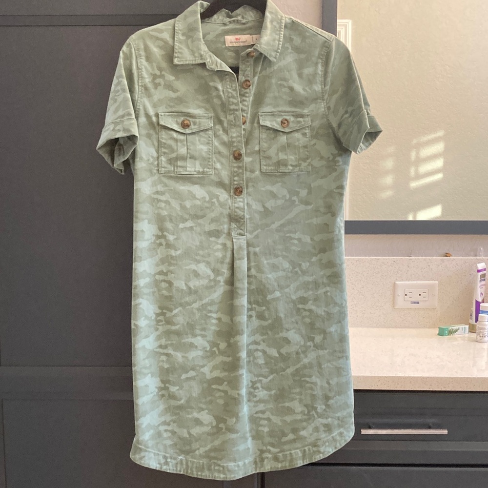 Vineyard Vines Camouflage Shirt Dress